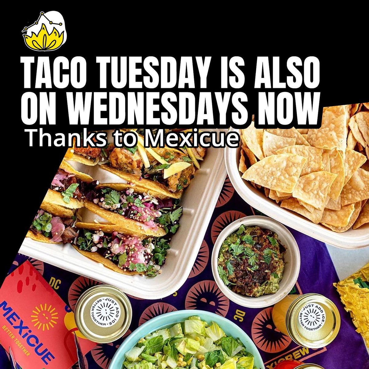 Lunchboxtech's tweet photo. 🌮 🌮 🌮 Yeah, we celebrated Taco Tuesday yesterday with @Mexicue but we wanna keep the hype going. So we're celebrating Taco Wednesday &amp; this time we added some margs.

Order your Taco Wednesday now at https://t.co/RNeyl8iN0s

#mexicue #lunchboxtech #restauranttech #startuplife https://t.co/VRdCRuClTW