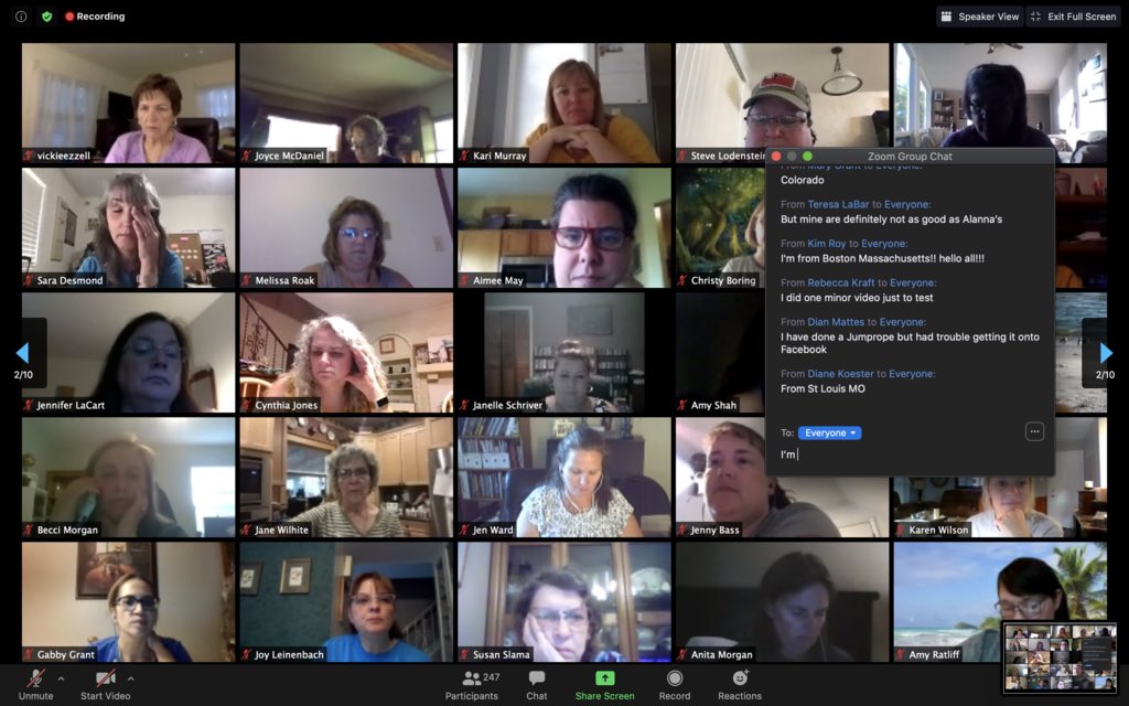 In-person events have long been a tested way to build early digital communities...

...but virtual events are way better 

⬇️ Cost / time to plan
⬇️ Barrier to attend
👀 Everyone can see the screen

We had 250 <a href="/Letsjumprope/">Jumprope</a> food creators on a zoom last night!!!
