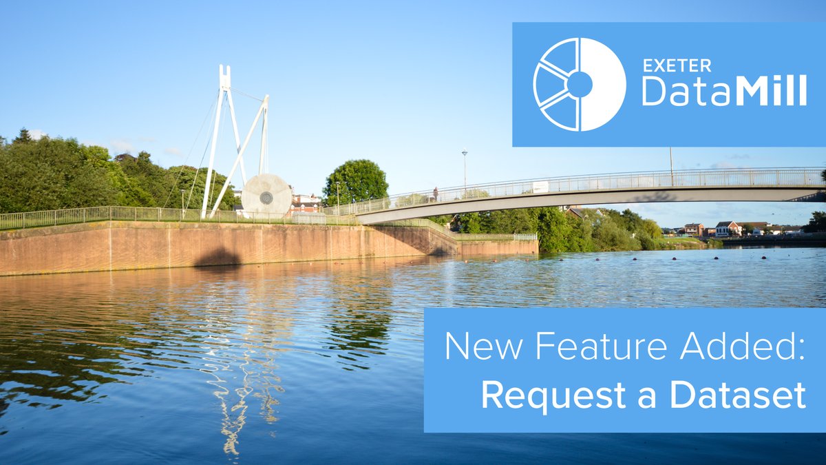 ExeCityFutures's tweet image. Excited to share a new feature of the #ExeterDataMill – citizens, communities, SMEs &amp;amp; businesses can now request city data that they’d like to see added to Exeter&apos;s data portal!

Learn more in our latest blog: bit.ly/request-data-m… #AnalyticalCity #NetZeroExeter