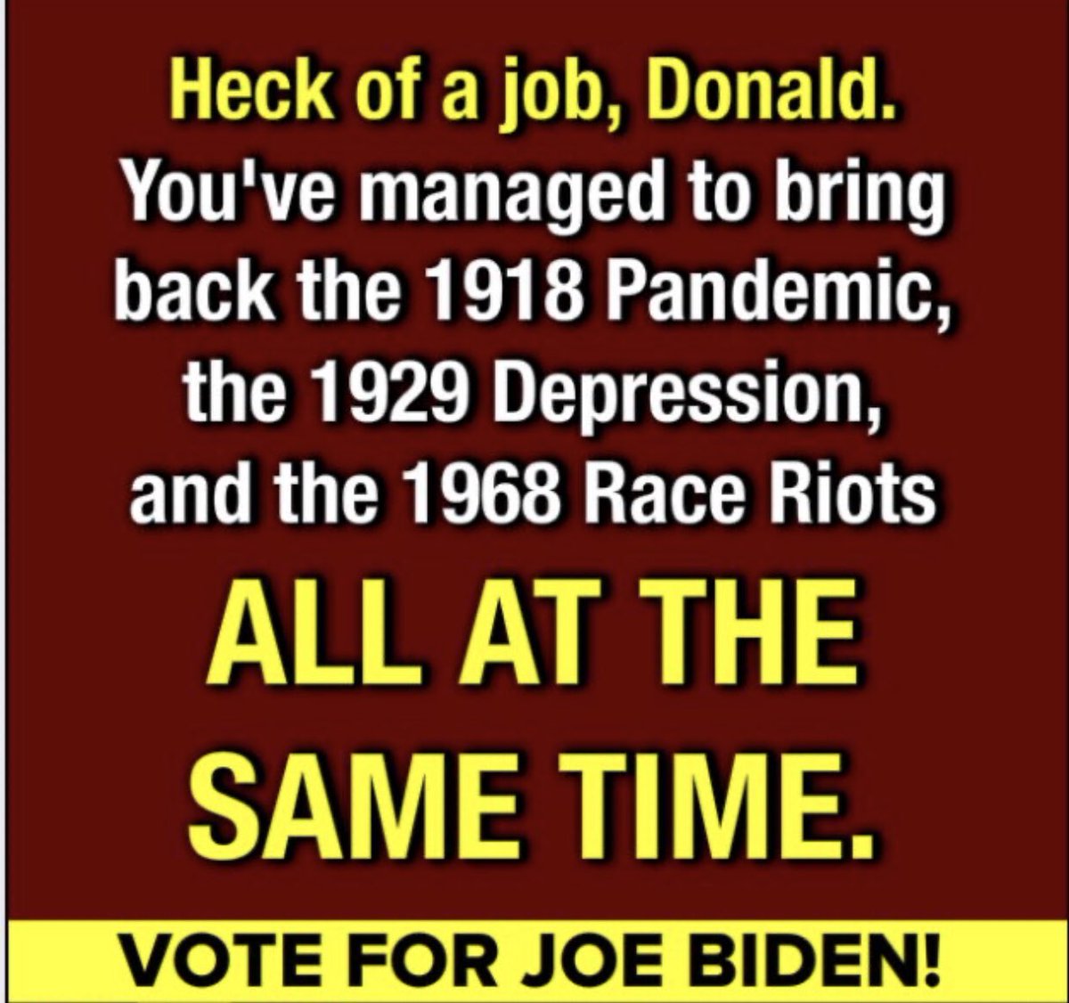 RosieGM8's tweet photo. @robreiner #CockroachTrump and his #GOP cohorts! #TrumpPressConference #VoteBlueNoMatterWho in every election! #VoteJoeBidenToSaveAmerica from #GOPComplicitTraitors! https://t.co/5SK2L6ocQs