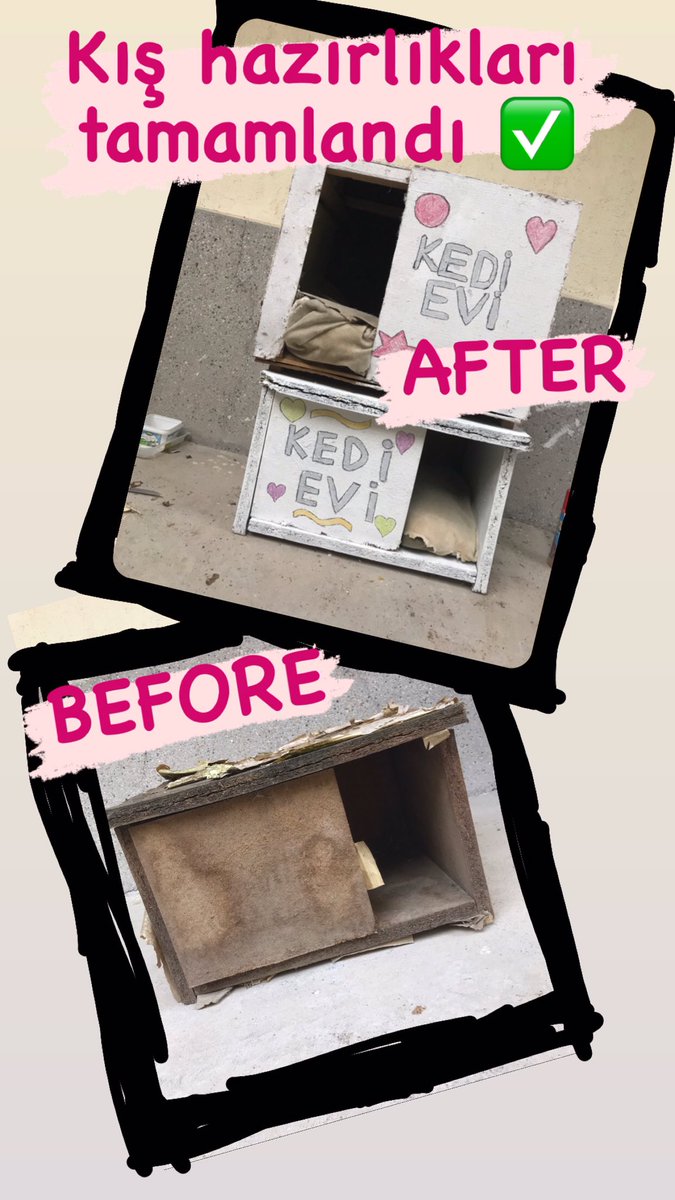 Bizim kış hazırlığı böyle oluyo minik canları düşünmek lazım