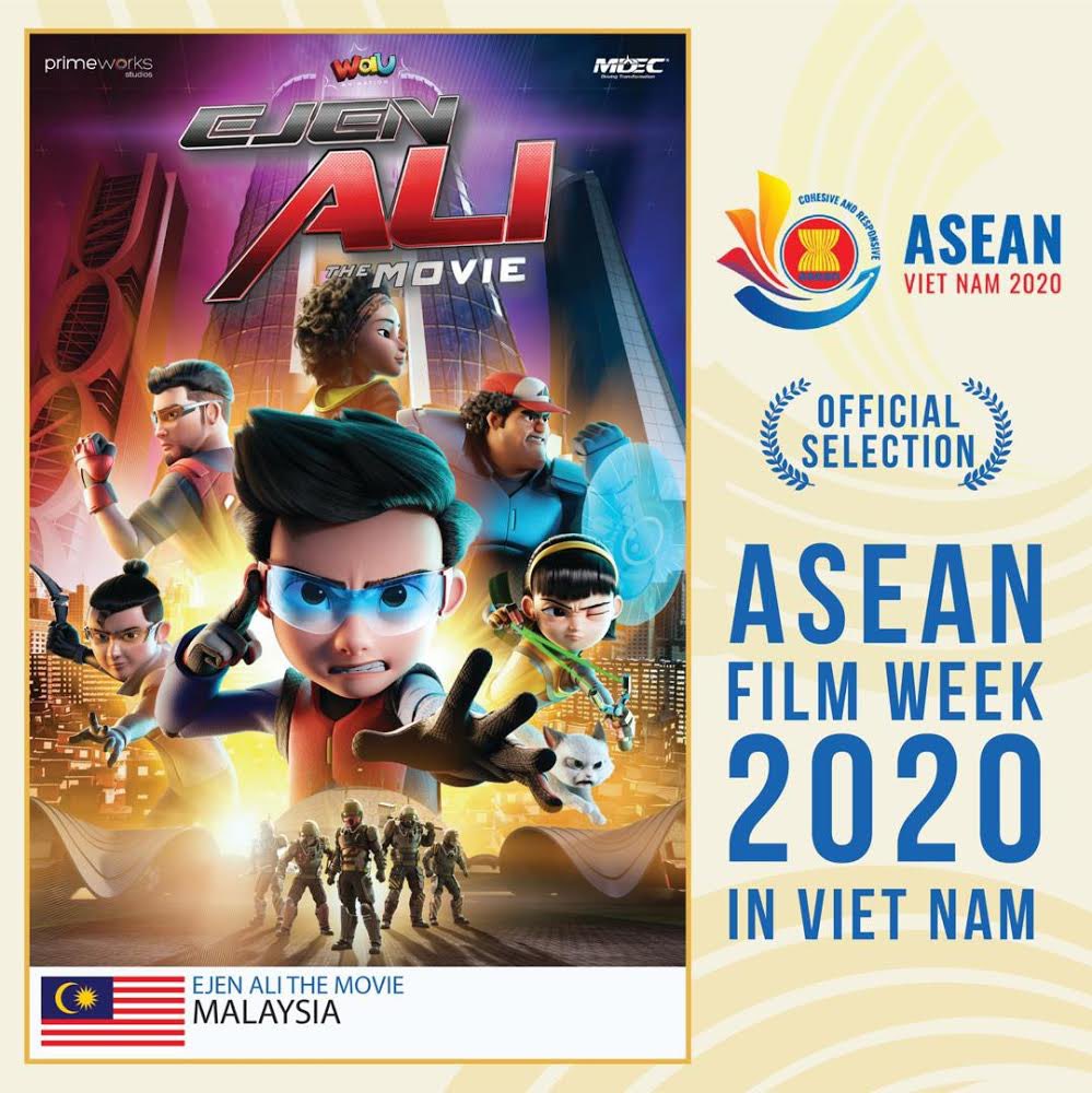EJEN ALI BERTANDING DI ITALI & MEWAKILI MALAYSIA DI VIETNAM!

‘EJEN ALI THE MOVIE’ Membuka Tirai di Persada Antarabangsa - Bertanding di Cartoons On The Bay, Itali dan Mewakili Negara di ASEAN Film Week 2020, Vietnam 

#EjenAliTheMovie #EjenAli #AniMY
#staysafe