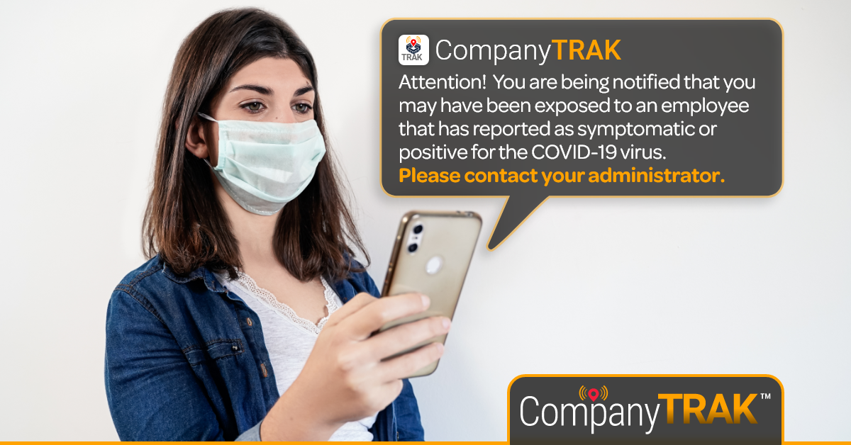 CompanyTrak's tweet photo. The CompanyTRAK solution is able to notify people who have had contact with a diagnosed or symptomatic colleagues, to initiate preventive measures. A must solutions for every employers. https://t.co/6x5d9oGXzY
#solution #technology #socialdistancing #contacttracking #tracing https://t.co/MB3hIXLsqp
