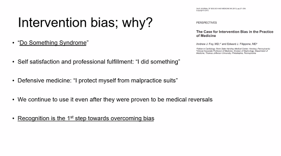 . @sgdambrauskas: What happened in 2020 with  #COVID19? We have intervention bias-- or "Do Something Syndrome"Recognition is the 1st step toward overcoming bias.  #PedsICU