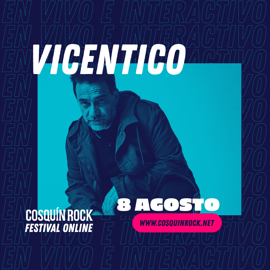 CosquinRockCo's tweet photo. ¡Bienvenido @vicentico a Cosquín Rock Online!
👉 8 de agosto vía https://t.co/EQ7siFTOc3
.
➕ info y tickets en https://t.co/EQ7siFTOc3
#CROnline https://t.co/6ETs7IHZj6
