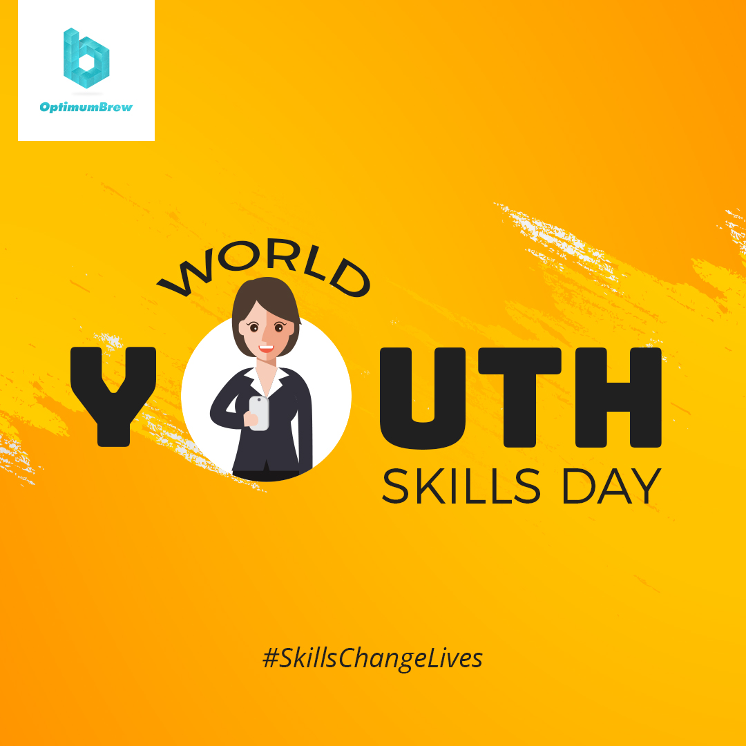 OptimumbrewLab's tweet image. The motto of the World Youth Skills Day should be live, love and learn.
This day targets the youths more specifically because the young age is the easiest time of our lives to master new skills.
#optimumbrewtechnology
#Worldyouthskillsday #optimumbrewtechnology#itcompany#surat