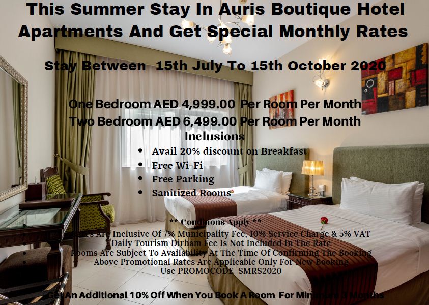 abhadubai's tweet photo. Special Monthly Promotion!! Book with us!!

#mydubai #auris #boutique #aurisboutique #hotel #apartment #summer #summeroffer #offer #rates #discounts #dubai #uae https://t.co/LztLxjva9G