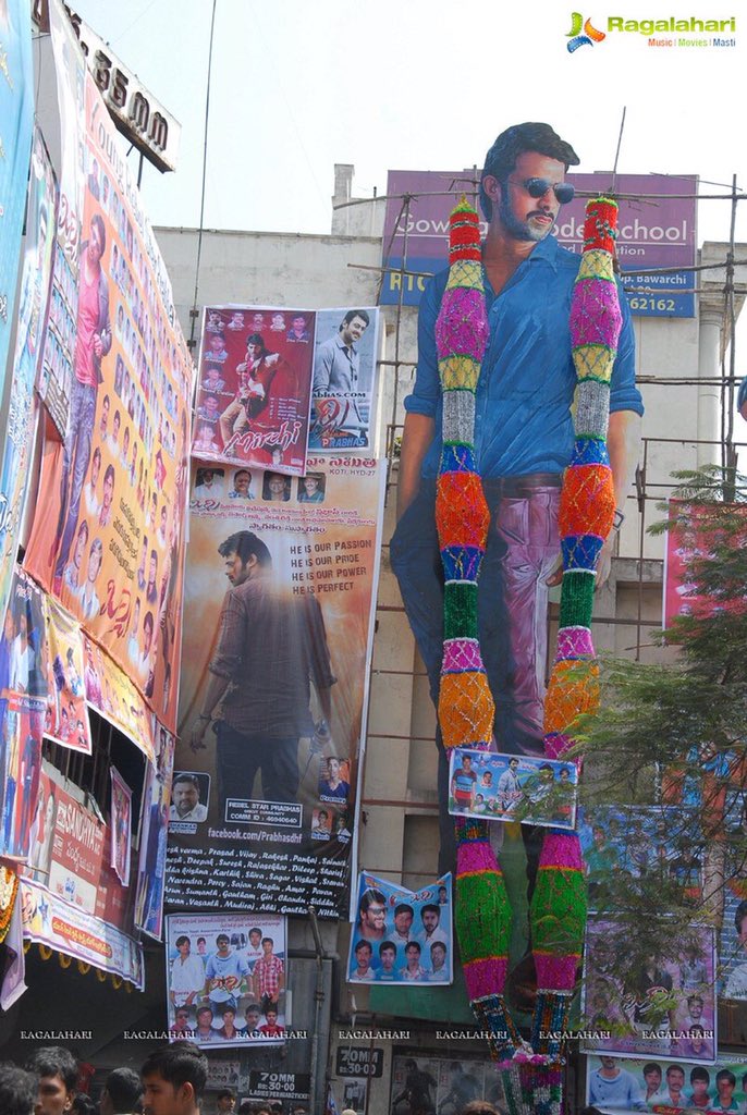 Banners tho nimpeyali Adhe magicuuMirchi  #Prabhas