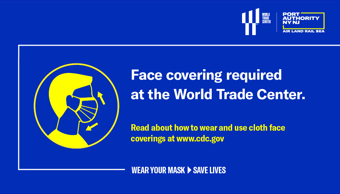 World Trade Center Wear A Face Covering Wtcofficial Twitter