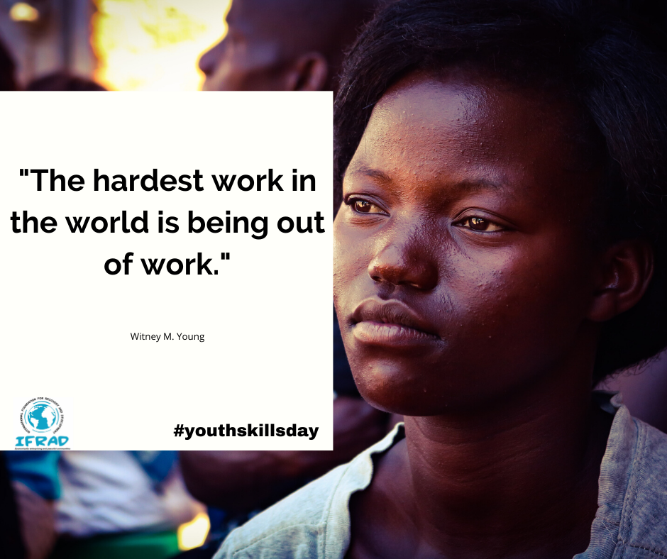 Our focus on equipping youth and marginalized women with entrepreneurial skills and improving access to business resources is partly rooted in the fact that we understand the effect of unemployment.
#youthskillsday #equalopportunityforyouth #employtheyouth
