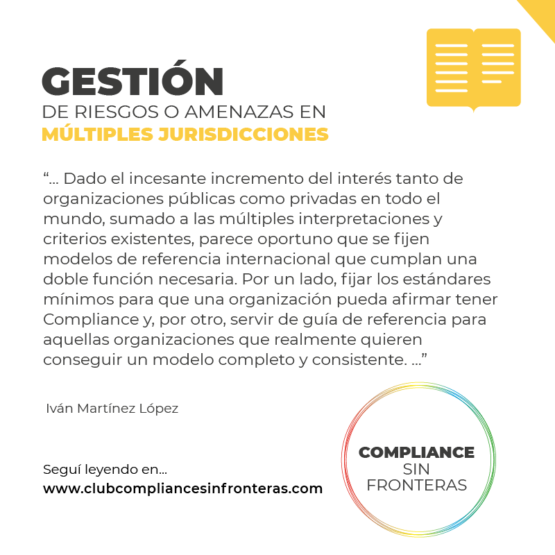 compliancescsf's tweet photo. @IvanMartinez nos cuenta los parámetros fundamentales que tenemos que cumplir para que el Sistema de Gestión de Compliance sea robusto y eficaz. 

#ComplianceSinFronteras
#ClubComplianceSinFronteras
#ComunidadCompliance
#ComunidadDigitalDeCompliance
#UnLibroDiferente https://t.co/zwqsZd6Jwj