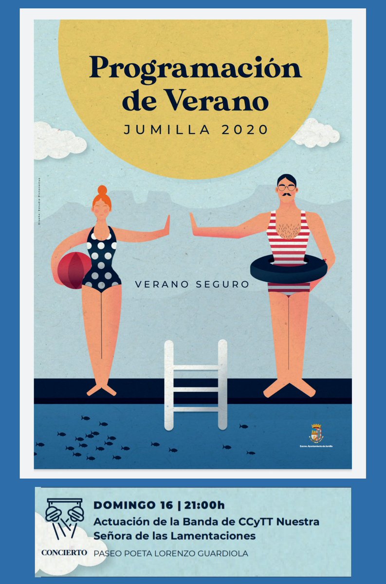 ℹ️ El próximo 16 de Agosto, con motivo de la programación especial de verano organizada por el @ayuntamiento_jumilla , nuestra formación volverá a los escenarios tras el confinamiento con más fuerza e ilusión que nunca. ¿ Te lo vas a perder ?