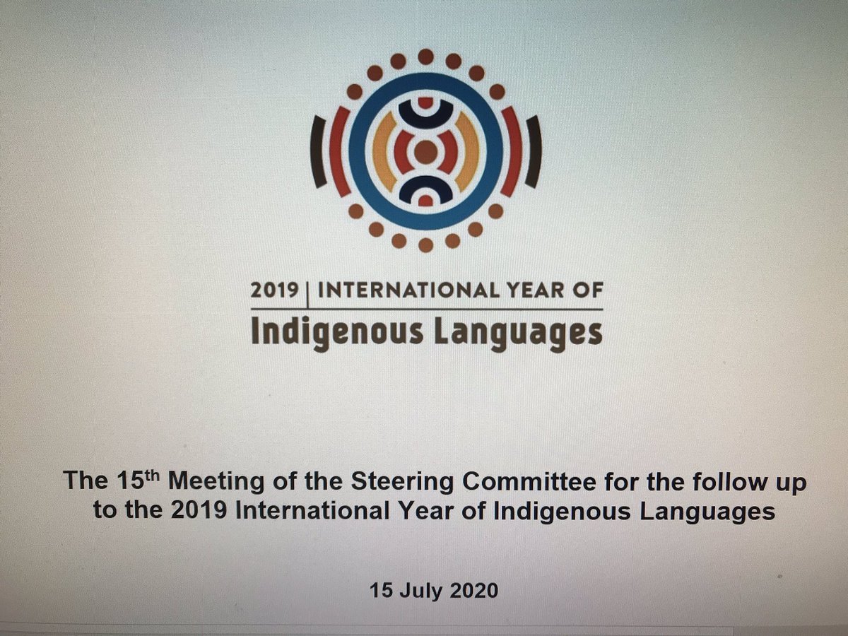 The follow-up to @IYIL2019 is promising.  Discussions today covered the governing structure and the Global Action Plan for the International Decade of Indigenous languages 2022-2032 @UNESCO @Canada2UNESCO @CCUNESCO