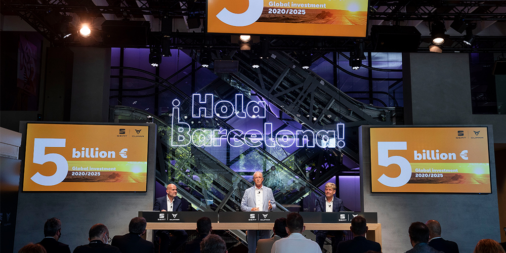 SeatLugaritz's tweet photo. #SEAT invertirá 5.000 millones de euros entre 2020 y 2025 en nuevos proyectos de I+D para el #desarrollo de #vehículos en el Centro Técnico de SEAT, en particular para #electrificar la gama, y a equipos e instalaciones en las plantas. https://t.co/rMEQUsoOfR