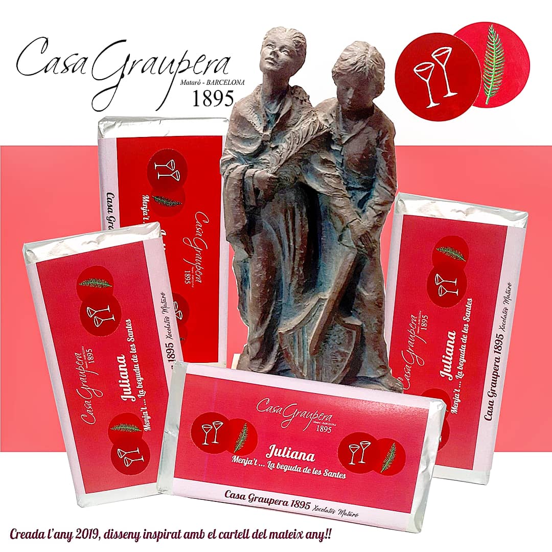 Casa_Graupera's tweet photo. 🆕 Novetat del 2019‼️
L'any passat vam treure una línia de #xocolates amb productes #naturals . #Fruites, #verdures, #postres...
I una de les que més va agradar va ser la de la #Juliana🍹xocolata inspirada amb la #beguda de #lesSantes. https://t.co/Pa7Z7VeUSO