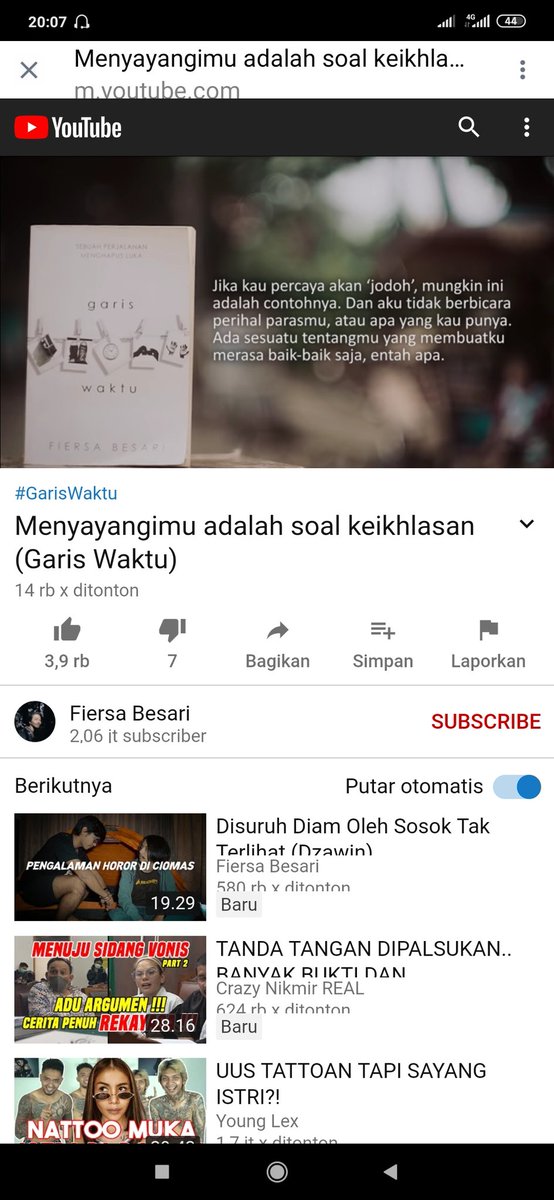 ir_muharrom's tweet photo. @FiersaBesari Jika kau percaya akan 'jodoh', mungkin ini adalah contohnya. Dan aku tidak berbicara perihal parasmu, atau apa yang kau punya. Ada sesuatu tentangmu yang membuatku baik-baik saja, entah apa. https://t.co/OhrjeJ4MyA