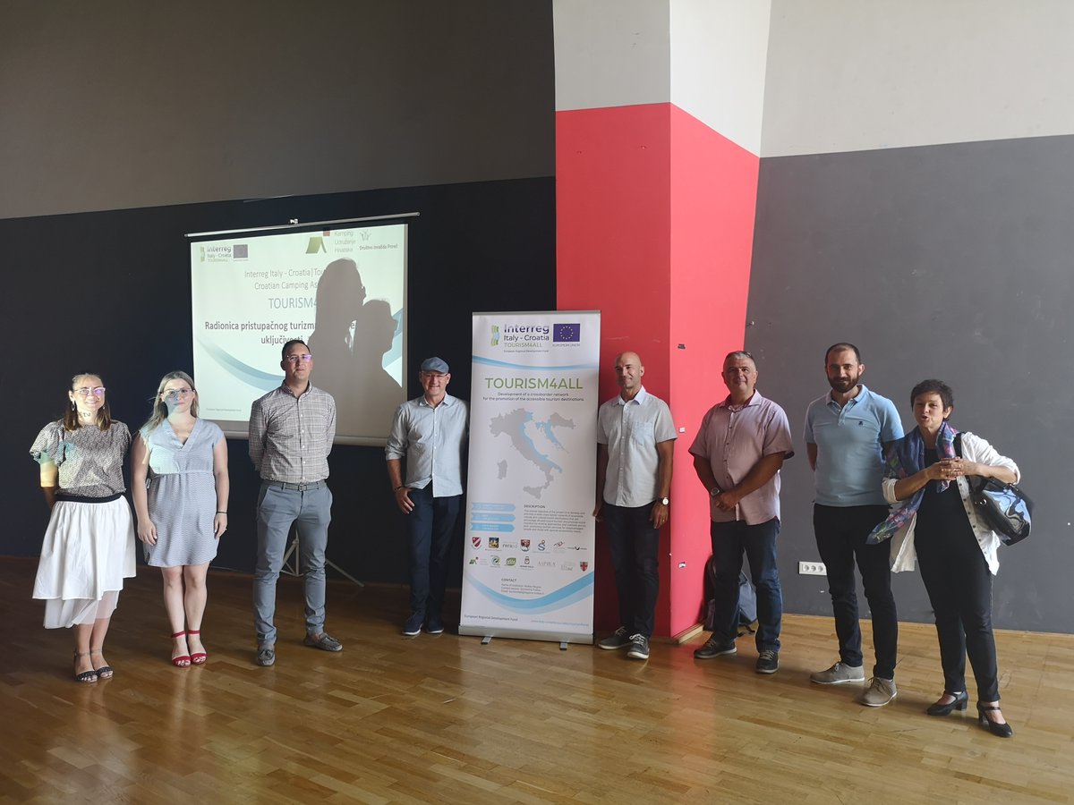 campinghr's tweet photo. The Croatian Camping Association organized a workshop on accessible tourism and social inclusion (June 29th), at the Žatika hall in Poreč, as part of the Tourism4all project: https://t.co/dWjKA3wsTD https://t.co/cPnHF86UCR