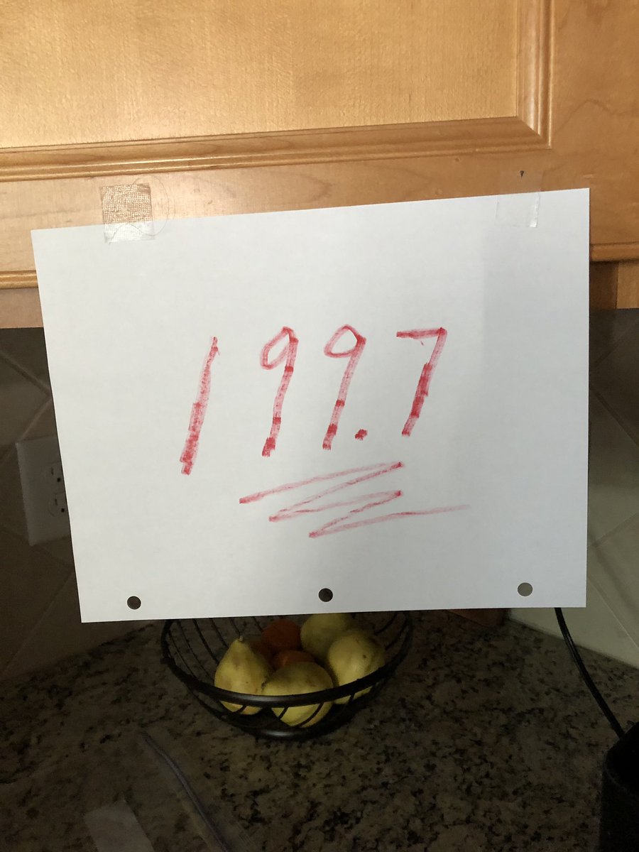 My 75 year old dad weighed 245 pounds when the coronavirus outbreak started. Instead of panicking, he decided to control what he could control &amp; get in shape instead of embracing the fear porn. My mom just sent me this. He’s under 200 pounds now for the first time in 30 years.