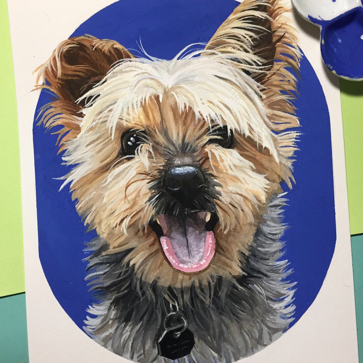 MaddyWilsonArt's tweet photo. Hi! I am primarily a pet portrait artist but love to paint in gouache anything bright and animal related 🌟
💼 https://t.co/WDI5Q6Xfqz
✉️ MaddyWilsonArt@gmail
#PortfolioDay #petportrait  #gouache #richmondva #watercolor https://t.co/OKcpPcOHif