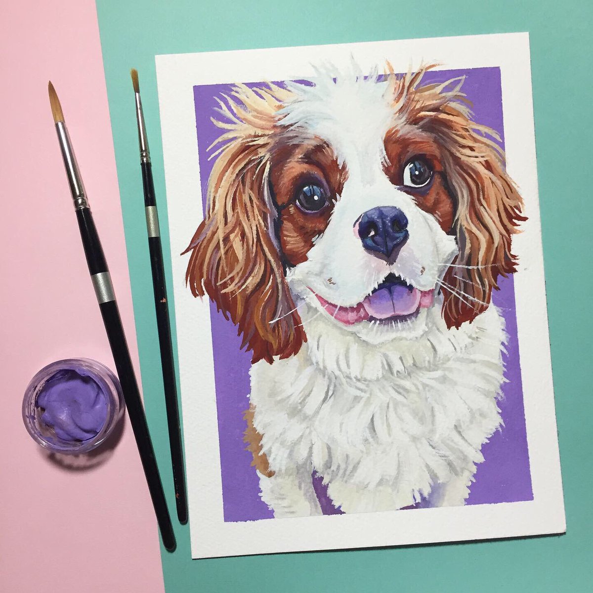 MaddyWilsonArt's tweet photo. Hi! I am primarily a pet portrait artist but love to paint in gouache anything bright and animal related 🌟
💼 https://t.co/WDI5Q6Xfqz
✉️ MaddyWilsonArt@gmail
#PortfolioDay #petportrait  #gouache #richmondva #watercolor https://t.co/OKcpPcOHif