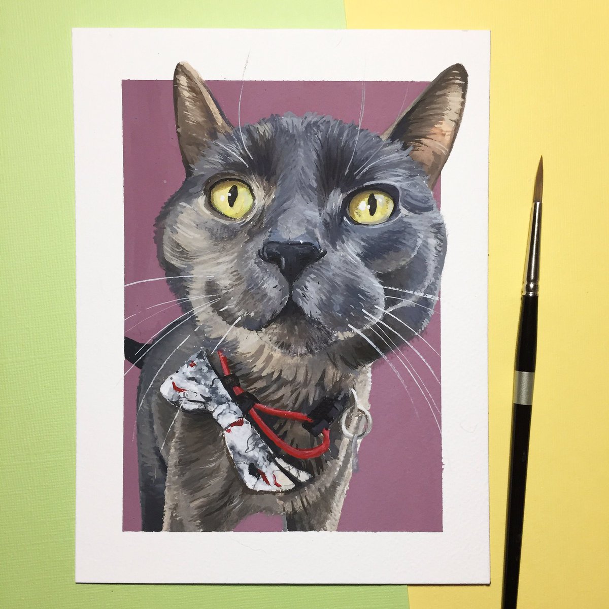 MaddyWilsonArt's tweet photo. Hi! I am primarily a pet portrait artist but love to paint in gouache anything bright and animal related 🌟
💼 https://t.co/WDI5Q6Xfqz
✉️ MaddyWilsonArt@gmail
#PortfolioDay #petportrait  #gouache #richmondva #watercolor https://t.co/OKcpPcOHif