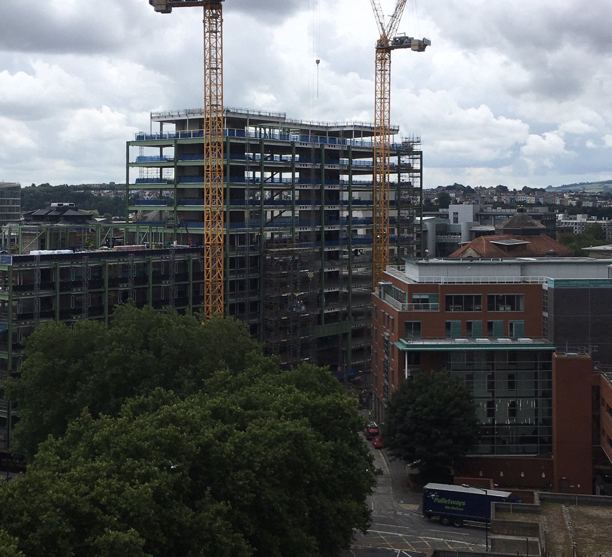 CDM_2015_PD's tweet photo. @MadeForBristol nice view from Castle Park View.  #bristolskyline #skysabovebristol #castleparkview #assemblybuildings #bristolconstruction https://t.co/pWgwswpj2A
