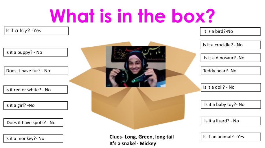 "What is in the box?" with Horaa!😃 #GECDSBSLP2020 <a href="/mrsbateswps/">Laura Bates</a> <a href="/JanisFoy/">Janis Foy</a> <a href="/mrs_c_saba/">Mrs. Saba</a> <a href="/msStephanieLy1/">Stephanie Ly</a>