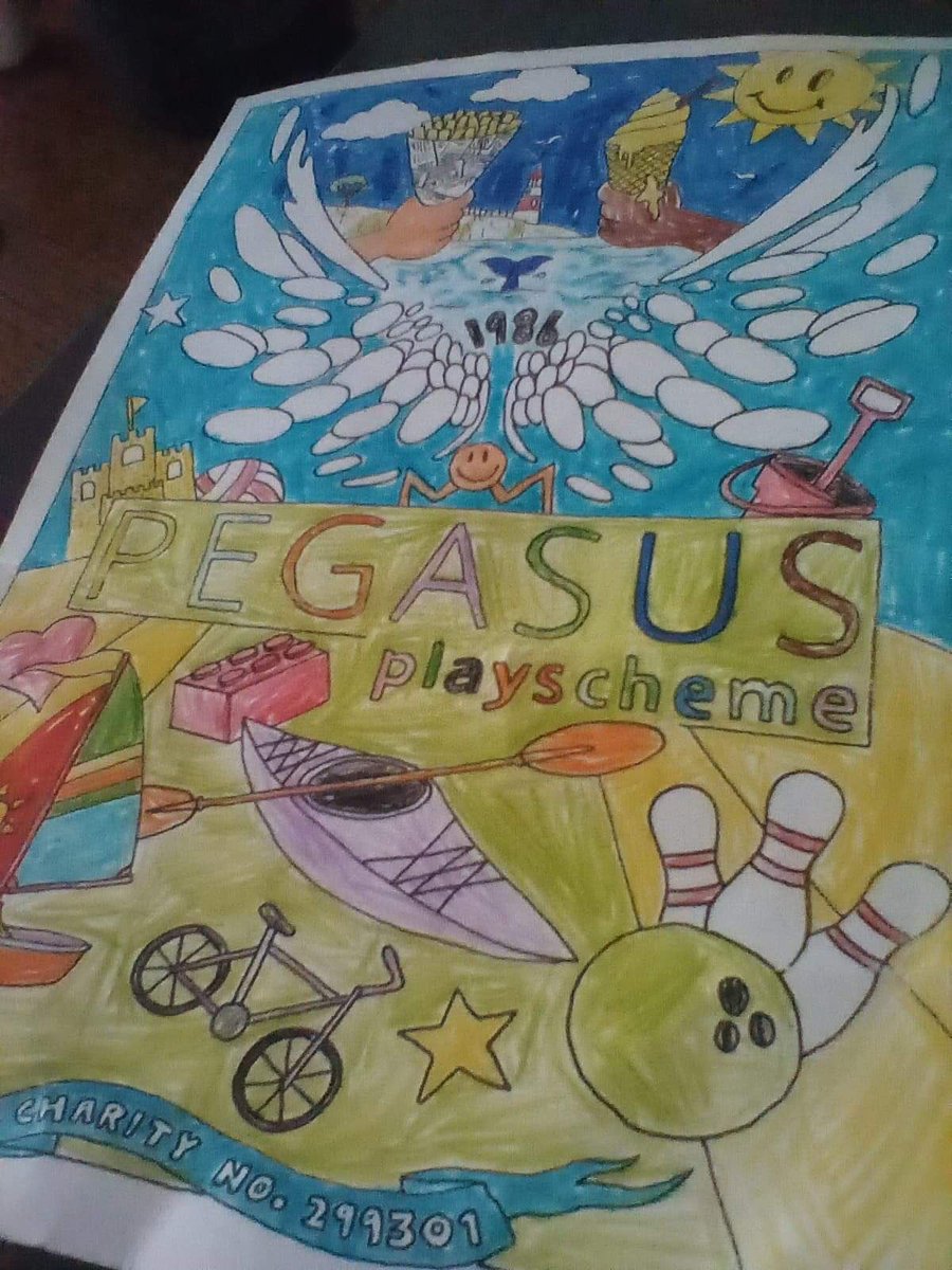 SuePegasus's tweet photo. Another couple of jolly photo’s from the children Our Pegasus Bags of Sunshine certainly proved entertaining.  Thank you @RotaryDover @DoverDC @KentCommunity Covid-19 grants have proved invaluable. https://t.co/o2Dlm2J6XP