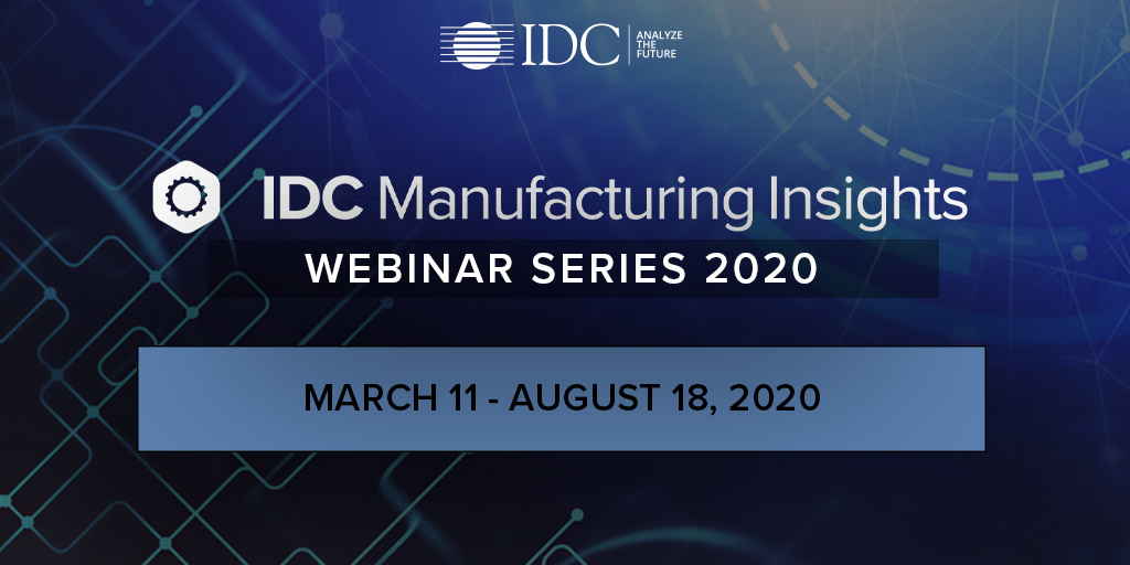 Learn how #manufacturing #operations and #EH&amp;S are undergoing massive digital transformation by joining us in our IDC Manufacturing Insights 2020 Webinar Series.

Register now: bit.ly/2UL53Zo