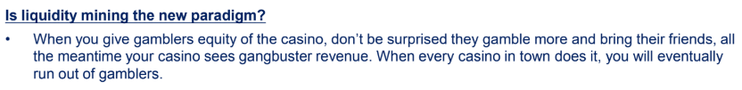 It’s obvious that liquidity mining can be an effective means of bootstrapping liquidity in early-stage protocolsWe’re sure to see every project look to replicateBut as  @MapleLeafCap said