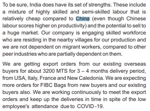 Polyspin Exports says it is expecting more orders for FIBC Bags from new buyers and existing ones