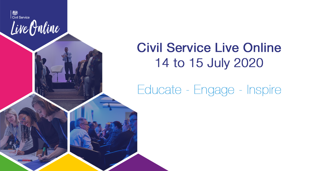 We look forward to our #CivilServiceLive session in 1 hour with @alisonpritchard, @DCMS's Lorna Gratton, @Fitzdigitalgov, @maltbyps & @cabinetofficeuk's Nimisha Patel discussing the DDaT response to #coronavirus and broader digital transformation in government! Will you be there?