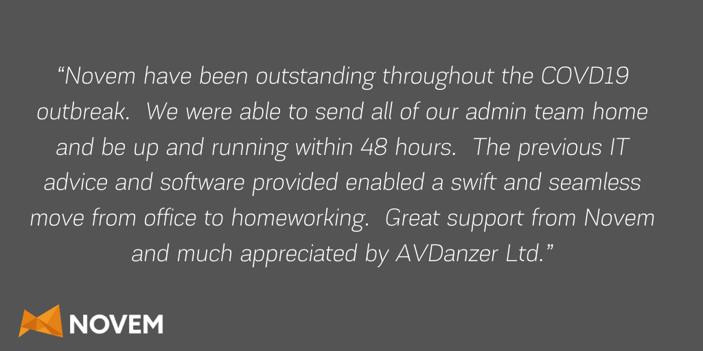NovemIT's tweet photo. Having trouble whilst working from home? We are here to help! #TestimonialsDuringCovid https://t.co/XVBXBXDMfK