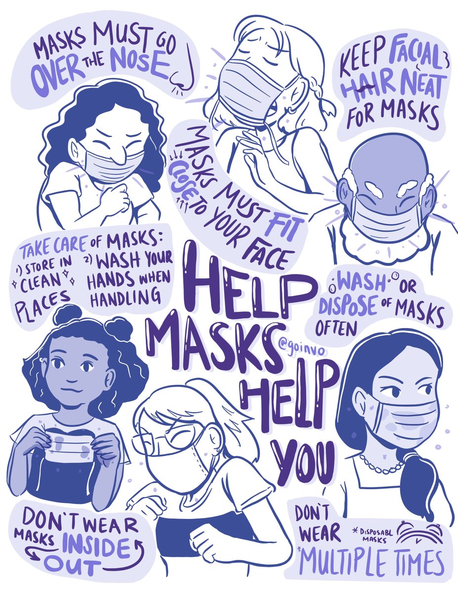 goinvo's tweet photo. Help #masks reduce the spread of germs by wearing them properly. Here are a few do’s and don’ts based on mask wearing guidelines from the #CDC and the #WHO.
#Covid19 #coronavirus #healthcare #flattenthecurve #PPE #goinvo #illustration #graphic #infographic https://t.co/iqeSUWxCuu
