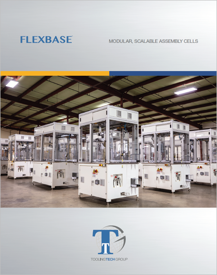 toolingtechgrp's tweet image. Check out our FLEXBASE Modular Automation Cell brochure 
at bit.ly/30bEjSS. FLEXBASE units easily integrate with robotics, vision, lasers and more, replacing repetitive manual operations and reducing time to market at a reasonable cost. #modular #automation #workcell