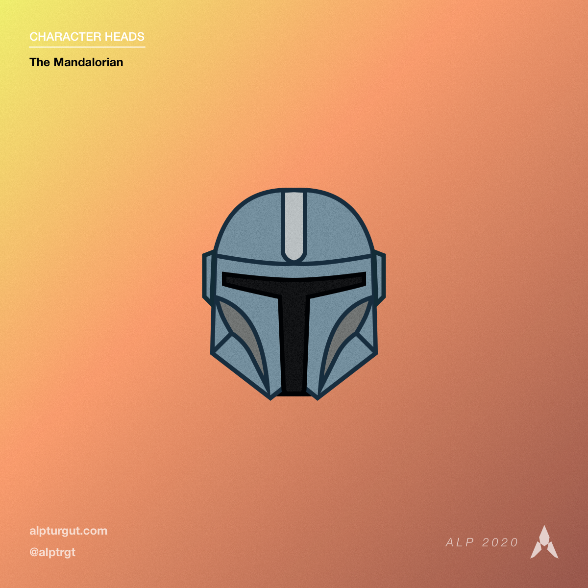 I designed couple of character head illustrations. I start the flood from here and will post the new ones time to time. First one is #TheMandalorian #StarWars #illustration #design #BabyYoda