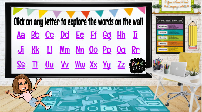 🔤Need a digital word wall? Here is another freebie! BONUS: if you use <a href="/Schoology/">Schoology</a>, here is a video about how to embed this into courses! Enjoy! 
➡️bit.ly/2WjYo88
➡️bit.ly/3esbOW1
<a href="/KleinISD/">Klein ISD</a> <a href="/KleinDigiLearn/">Klein ISD Digital Learning</a> <a href="/KISD_Literacy/">KleinISD ELA</a> @Cohens_Class <a href="/Bitmoji/">Bitmoji</a> #SchoologyAMB