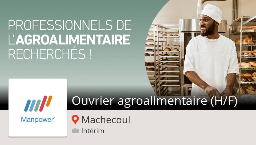 Besoin d'un Ouvrier agroalimentaire (H/F) #Machecoul chez #ManpowerFrance. Postulez dès maintenant! #job workfor.us/manpowerfrance…