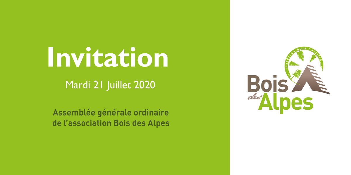 Vous êtes convié(e) à l’Assemblée Générale ordinaire de l’association Bois des Alpes qui se tiendra le 21 juillet 2020, à partir de 14h à Saint-Michel-sur-Savasse. Programme et inscription ici : forms.gle/uvBqX1yDEYUCyK…