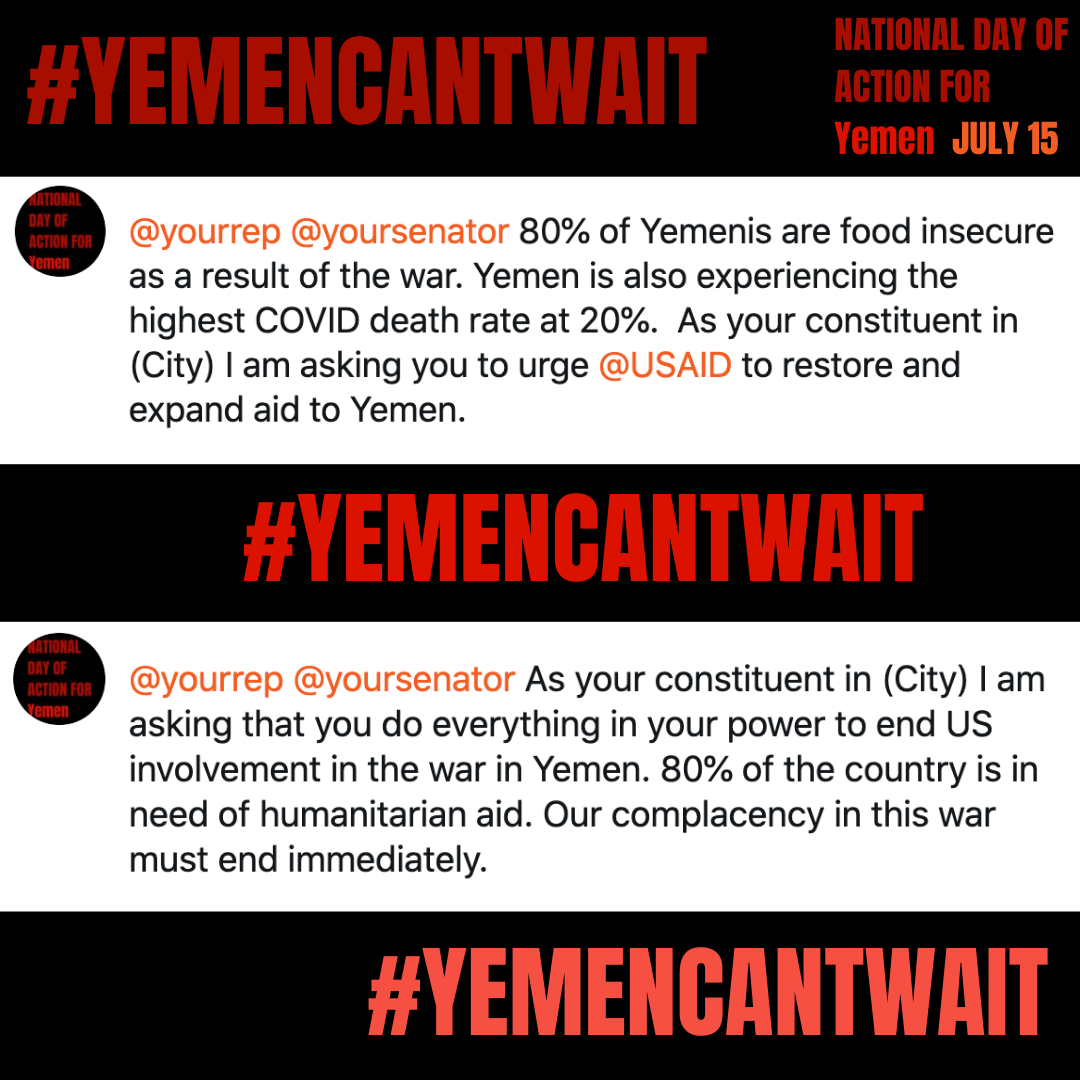 HotGirls4Bernie's tweet photo. Here are sample tweets! Don’t forget to add the hashtag #YemenCantWait https://t.co/WX8YSwfiof