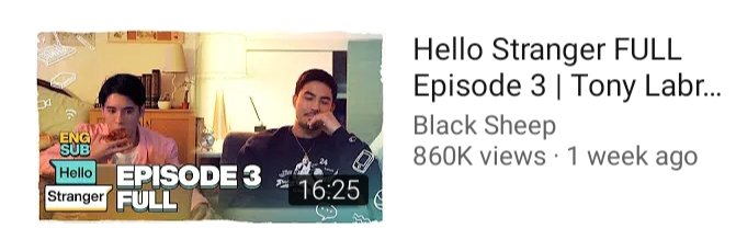 BLFilipinopride's tweet image. Wait. @Black_SheepPH
Binudol mo kami sa air time NG #HelloStrangerEP3 16:25 Lang Ang time consuming!! Gigil mo ako meaning may utang ka samin Kaya ilaan mo yung time na Yun SA episode 5 ok!

#HelloStrangerEP4