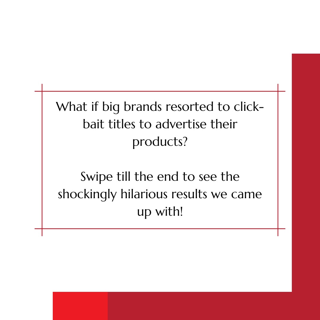 INTERFACE_SIMSR's tweet photo. We couldn't help but wonder how certain brands would advertise their products if they were to resort to click-bait titles. 

The results would truly shock you. 

#marketing #socialmediamarketing https://t.co/eZ1Mk6ungp