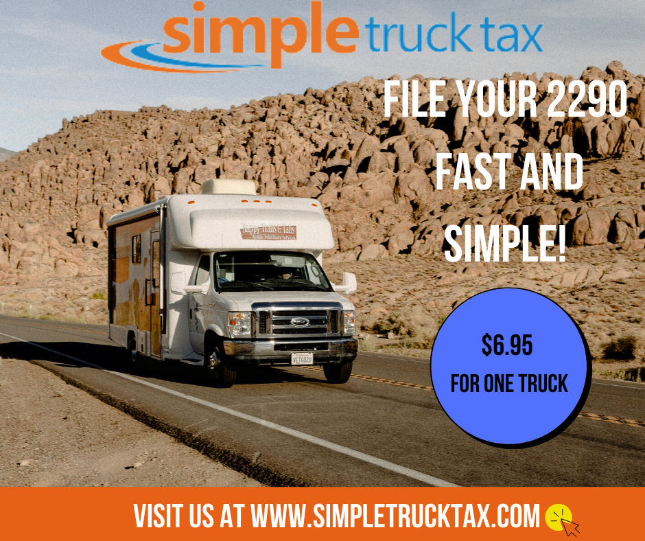 SimpleTruck's tweet photo. File your Form 2290
Receive your Schedule 1 in minutes
$6.95 per filing
https://t.co/1aTn3JcPrd https://t.co/13OJJDXOvY