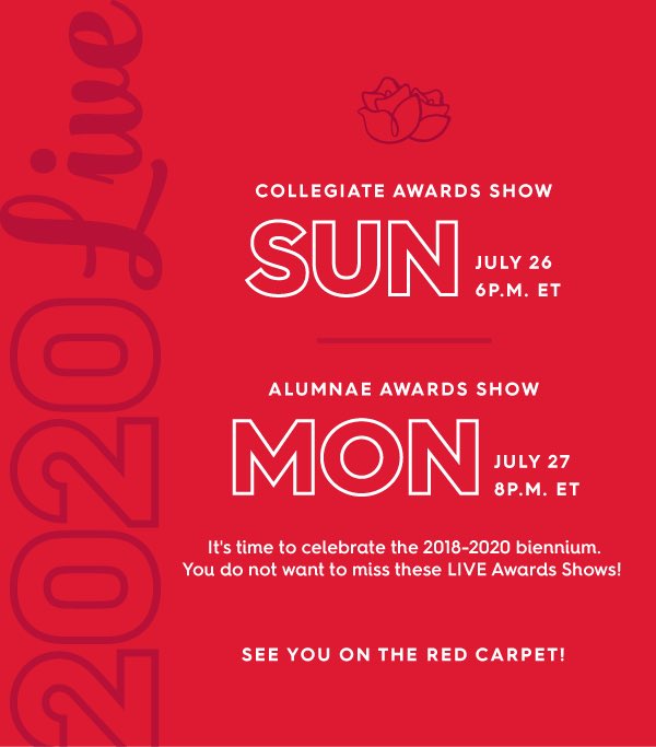 Hey, Alpha Gams! 

This is your chance to attend Convention virtually and watch the awards ceremony. DM for registration information! 

#alphagam #awardsceremony #agdconvention