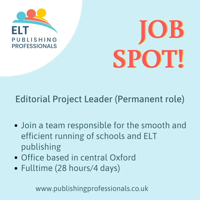 FreelancePPs's tweet photo. The job spots are coming thick and fast today! We’ve had adverts for two editors, two writers and one permanent in-house editorial project leader role. Log into your ELT Publishing Professionals account to see full details. Not yet a member? Join here https://t.co/apfcvqjE1c https://t.co/izS28XFkSb