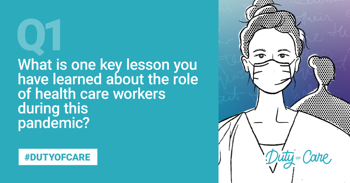 devex's tweet image. Q1:  What is one key lesson you have learned about the role of health care workers during this pandemic?

#DutyOfCare #DevexSeries