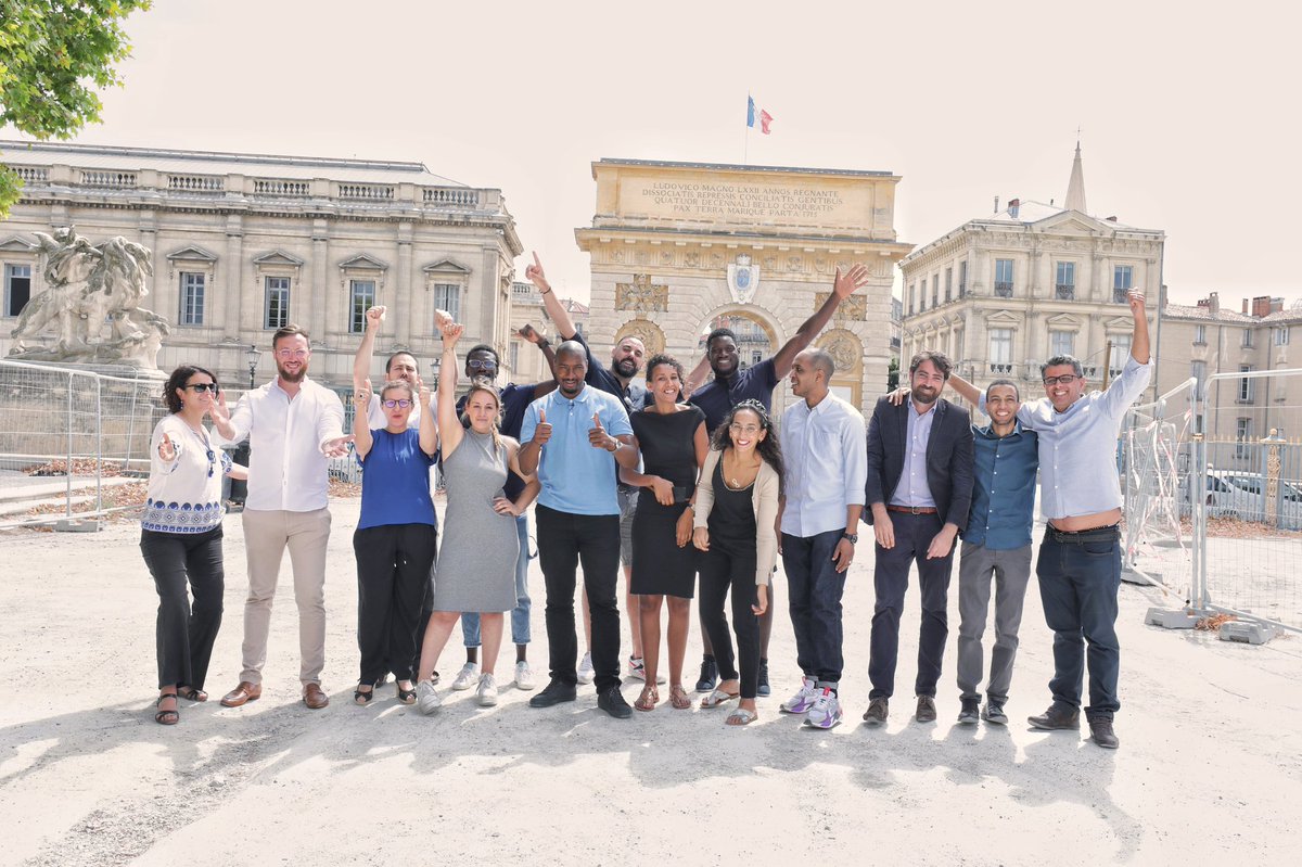 mousscama's tweet photo. C’est toujours un plaisir de lancer une promo et surtout dans des nouveaux territoires. C’est une première à #Montpellier. 16 eme promotion @LesDetermines 
Bienvenue aux nouveaux #DTR ! 
Merci à l’ensemble de nos partenaires  #MTP #MONTPELLIER
#DTR #PROMO16 https://t.co/dHmRzyyt2j