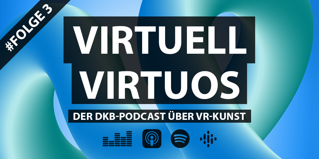 DKB_de's tweet photo. Die 3. Folge unseres neuen Lieblings 💙 Podcasts "Virtuell Virtuos" ist da. 🤩 Diesmal mit Dr. Eva-Marina Froitzheim vom @kunstmuseum Stuttgart und der Frage, wie man virtuelle Kunst eigentlich ausstellt. #VRKunstpreis #applepodcast #spotify  #VRKunst https://t.co/X4txgJu8PV https://t.co/NQvVotuc2L