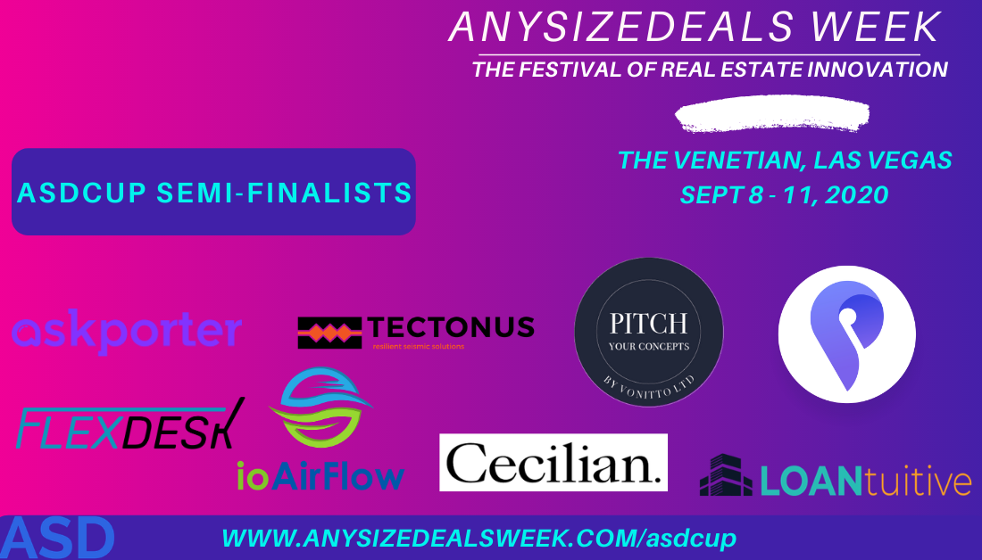 PitchUrConcepts's tweet photo. Pitch Your Concepts is delighted to be part of the exciting group of semi-finalists selected for the ASDCup 2020. 

The ASDCup takes place during AnySizeDeals Week – The Festival of Real Estate Innovation.

#PropTech #RealEstateInnovation 
@AnySizeDeals @ASDWeek https://t.co/9DZCsPxKyC