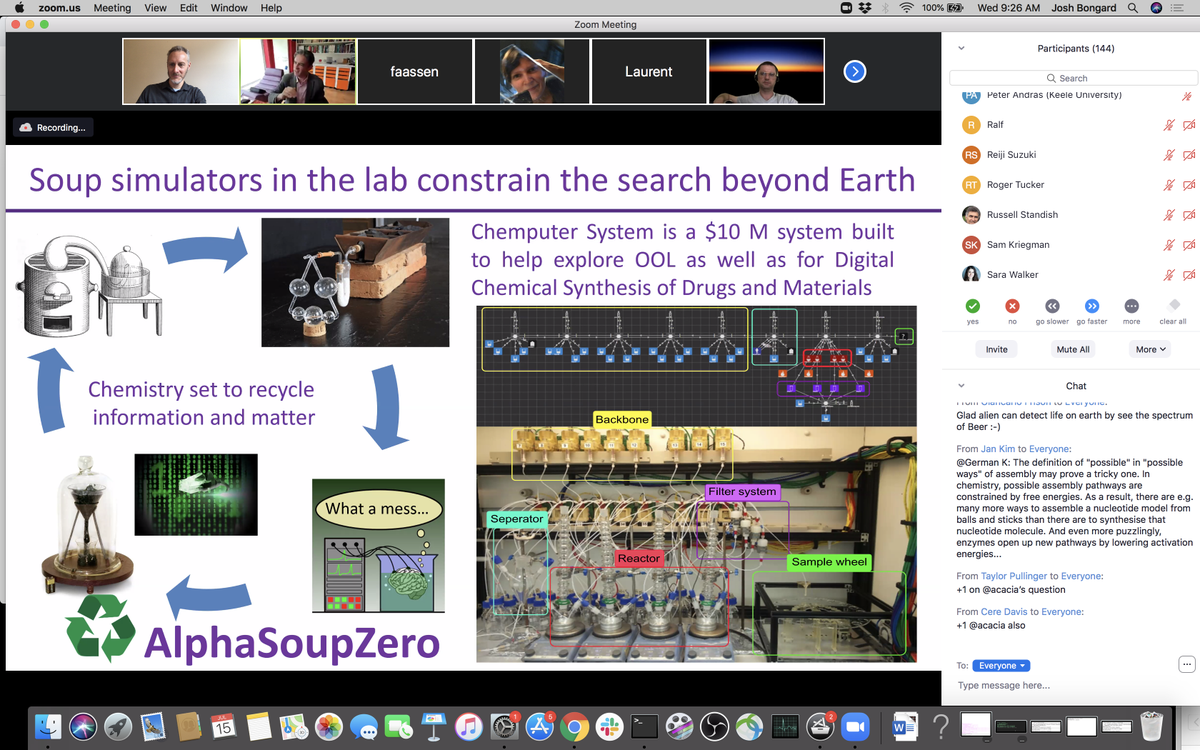 DoctorJosh's tweet photo. .@leecronin's AlphaSoupZero: create alien life, directly from chemistry, with little to no external "help".

A nod to #AlphaGoZero. https://t.co/ZuKTnwAFhY